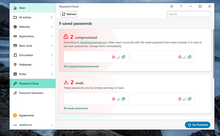 Kaspersky password manager