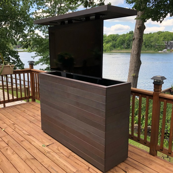 Diy outdoor tv stand