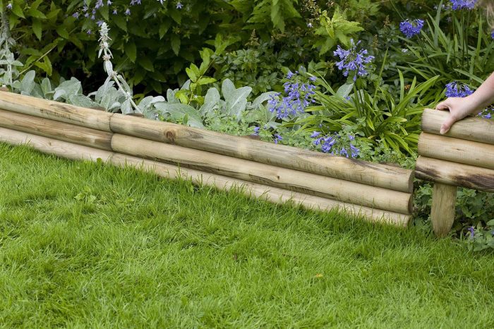 Diy wood garden edging