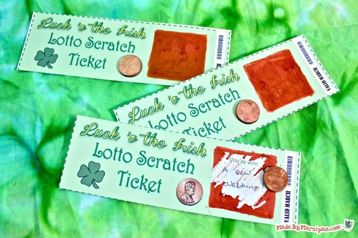 Diy scratch tickets