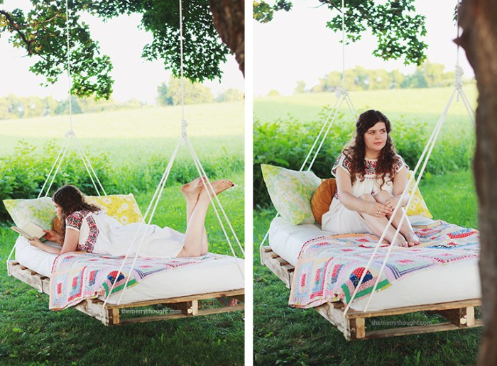 Diy swing bed