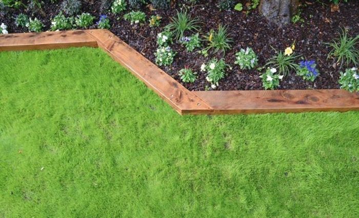 Diy wood garden edging