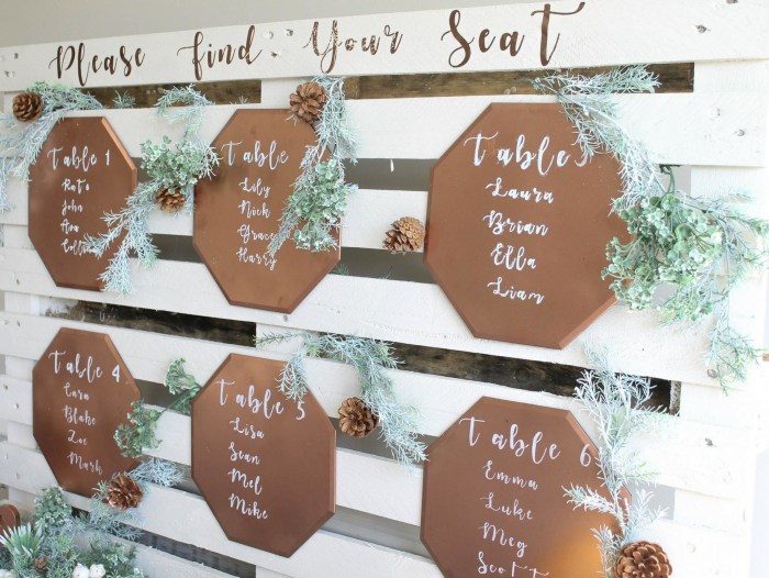 Diy seating chart wedding